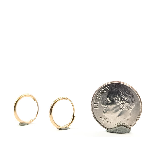Earrings Hoop 10ky 12mm .25g 126082014