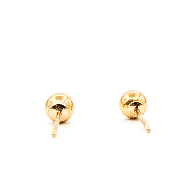 Earrings Ball Stud 14ky 5mm .53g 126082016