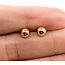 Earrings Ball Stud 14ky 5mm .53g 126082016