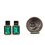 Earrings Stud 3ctw Green Emerald 14kw 15x8mm 6.72g 126080045