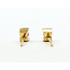 Earrings Stud .20ctw Red Ruby 14ky 5mm .79g 126080047