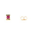 Earrings Stud .20ctw Red Ruby 14ky 5mm .79g 126080047