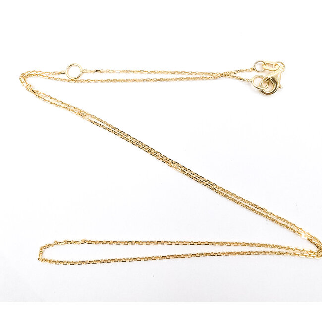 Necklace Rolo Link Lobster Clasp 14ky 1mm 18-20" 2.53g 126082011