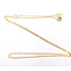 Necklace Rolo Link Lobster Clasp 14ky 1mm 18-20" 2.53g 126082011