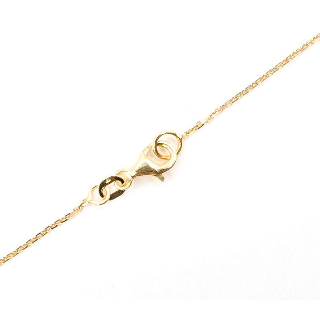 Necklace Rolo Link Lobster Clasp 14ky 1mm 18-20" 2.53g 126082011