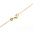 Necklace Rolo Link Lobster Clasp 14ky 1mm 18-20" 2.53g 126082011