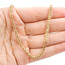 Necklace Tube Link Lobster Clasp 14ky 3mm 20" 9g 126082012