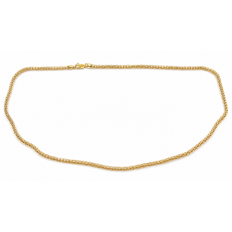 Necklace Tube Link Lobster Clasp 14ky 3mm 20" 9g 126082012