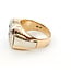 Ring Signet Cluster .75ctw Round Diamonds 14ktt 15mm Sz9 14.73g 126020043