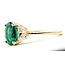 Ring 3-Stone .70ctw Half Moon Lab Grown Diamonds 1.55ct Green Emerald 14ky 1.5mm Sz7 3.37g 126080006