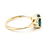 Ring 3-Stone .70ctw Half Moon Lab Grown Diamonds 1.55ct Green Emerald 14ky 1.5mm Sz7 3.37g 126080006
