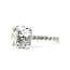 Ring Engagement Hidden Halo 5.10ct Round Lab Grown Diamond IGI: LG694552016 .50ctw Colorless Lab Grown Diamonds 14kw 2.25mm Sz7 5.13g 126080010
