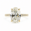 Ring Engagement Hidden Halo 3.58ct Oval Lab Grown Diamond IGI: LG719539306 .50ctw Colorless Lab Grown Diamonds 14ky 2.25mm Sz7 4.54g 126080015