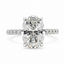 Ring Engagement Hidden Halo 3.59ct Oval Lab Grown Diamond IGI: LG743594611 .50ctw Colorless Lab Grown Diamonds 14kw 2.25mm Sz7 4.65g 126080016