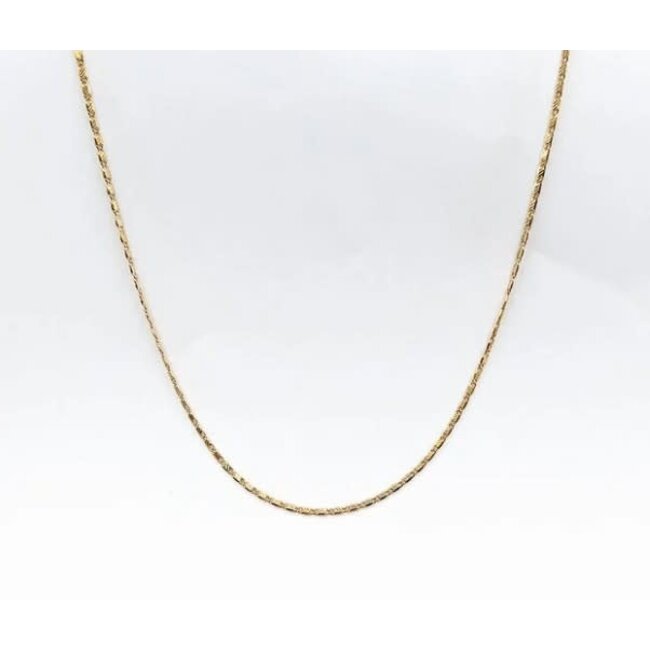 Necklace Valentino Link 18ky 2mm 24" 10.42g 126042033