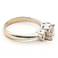 Ring Engagement 3-Stone 1.35ctw Round Diamonds 14kw 3.2mm Sz7.75 5.12g 126080028