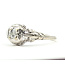 Ring Antique Filigree .17ct Round Diamond 14kw 8.3mm Sz8 1.87g 126080019