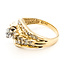 Ring Chevron Cluster .75ctw Round & Marquise Diamonds 14ky 14mm Sz8 5.58g 126080025
