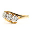 Ring 3-Stone Diamond Cut .25ctw Round Diamonds 10ktt 2mm Sz7 3.69g 126070154