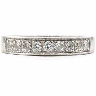 Ring Solitaire 0.27ctw Round Diamonds 18kw 3mm Sz6.25 3.41g 226070156