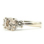 Ring Engagement 3-Stone 1.35ctw Round Diamonds 14kw 3.2mm Sz7.75 5.12g 126080028