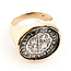 Ring 1756 Spanish Cob 1 Real Coin 14ky 22mm Sz10 10.88g 126082018