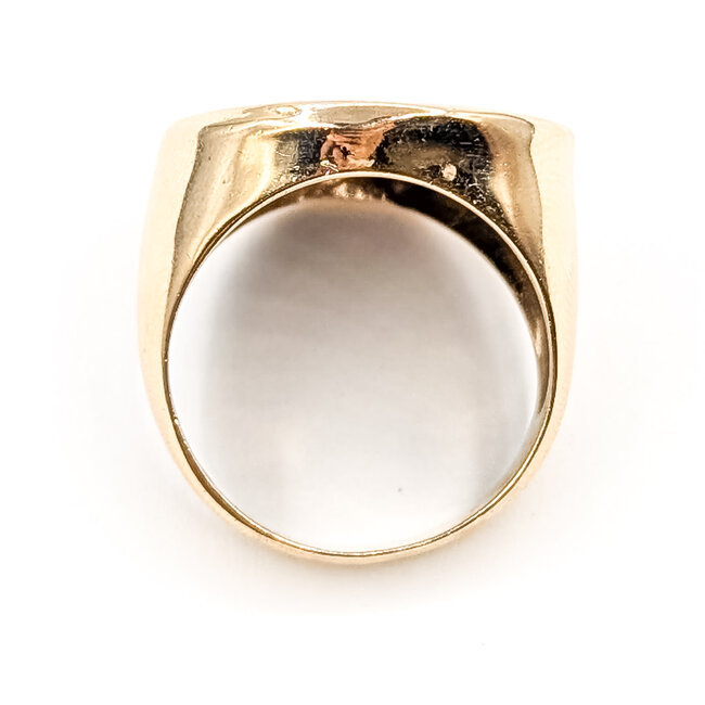 Ring 1756 Spanish Cob 1 Real Coin 14ky 22mm Sz10 10.88g 126082018