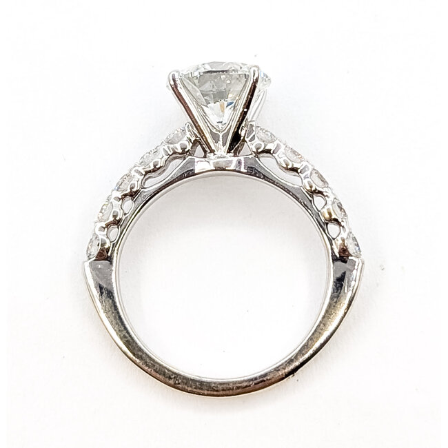 Ring Engagement 2.50ctw Round Diamonds 14kw 2mm Sz5 3.62g 226070153
