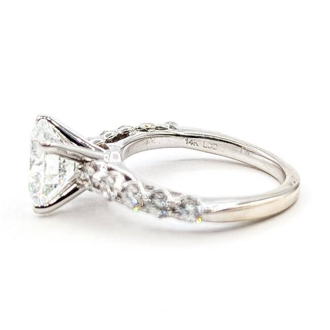 Ring Engagement 2.50ctw Round Diamonds 14kw 2mm Sz5 3.62g 226070153