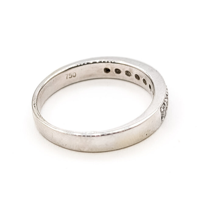 Ring Solitaire 0.27ctw Round Diamonds 18kw 3mm Sz6.25 3.41g 226070156