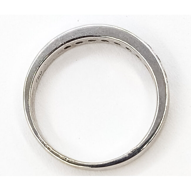 Ring Solitaire 0.27ctw Round Diamonds 18kw 3mm Sz6.25 3.41g 226070156