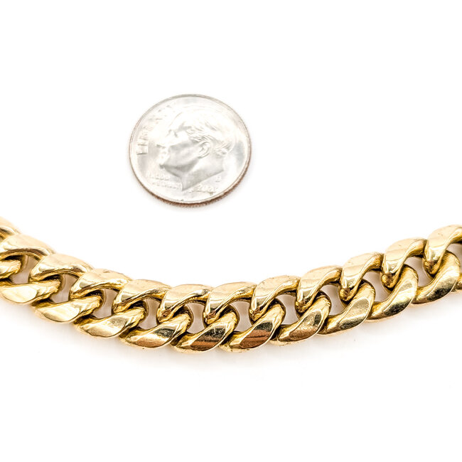 Necklace Cuban Link Box clasp 10ky 10mm 22" 45.51g 126082019