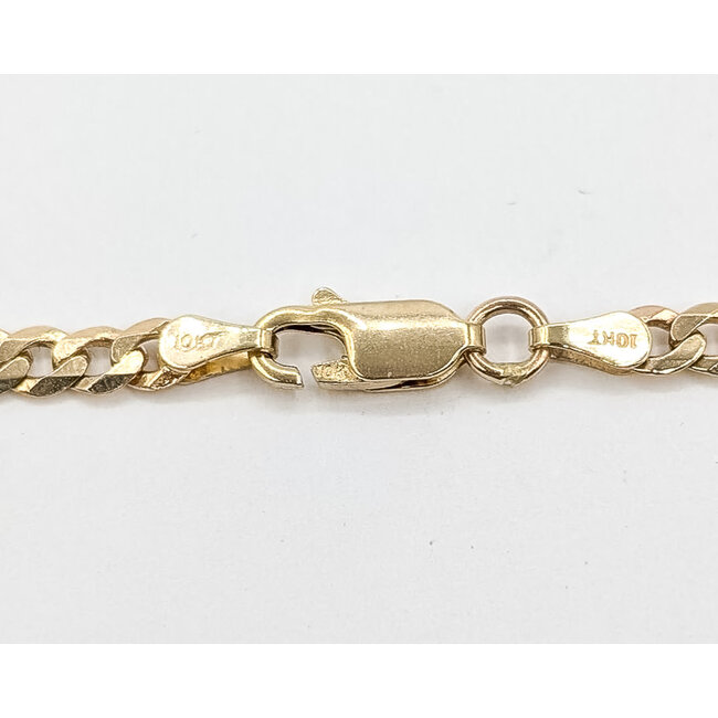 Necklace Curb Link Lobster clasp 10ky 4mm 28" 15.11g 126082031