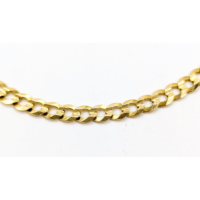 Bracelet Curb Link Lobster clasp 14ky 5mm 8" 5.51g 126082026