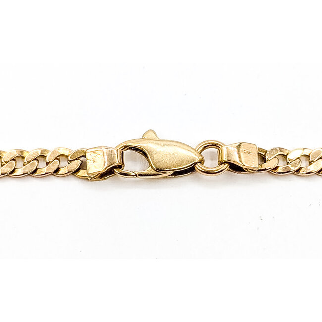 Necklace Cuban Link Lobster clasp 14ky 4mm 20" 16.19g 126082021