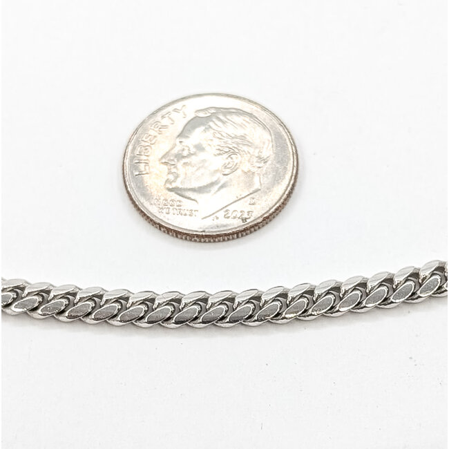 Necklace Cuban Link Box clasp 10kw 4mm 24" 27.02g 126082020