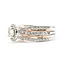 Ring Anniversary Set Halo 1.25ctw Round Diamonds 14ktt 7.5mm Sz5.75 7.21g 126070156