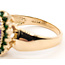 Ring Halo 3ct Purple Amethyst .50ctw Green Tsavorite Garnet 14ky 15mm Sz8 6.67g 126080040