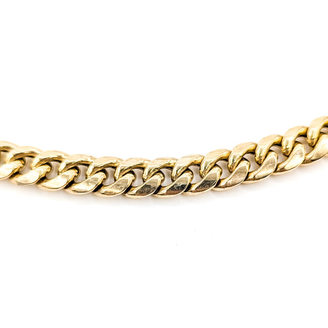Necklace Cuban Link Box clasp 10ky 10mm 22" 45.51g 126082019