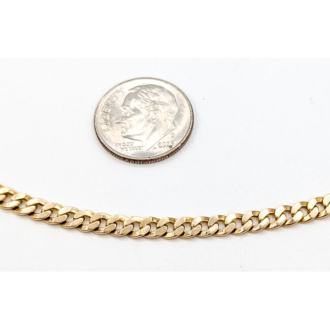 Necklace Cuban Link Lobster clasp 14ky 4mm 20" 16.19g 126082021