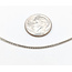 Necklace Wheat Chain Lobster clasp 18kw 1mm 16" 3.54g 126082028