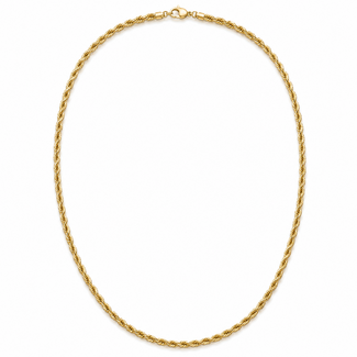 Necklace Rope Link Lobster clasp 14ky 2mm 24" 6.94g 126082025