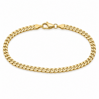 Bracelet Curb Link Lobster clasp 14ky 5mm 8" 5.51g 126082026