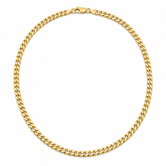 Necklace Cuban Link Lobster clasp 14ky 4mm 20" 16.19g 126082021