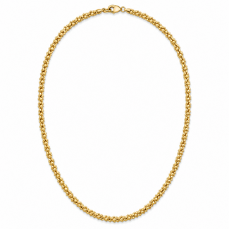 Necklace Popcorn Chain Lobster clasp 14ky 2.5mm 19" 7.50g 126082030