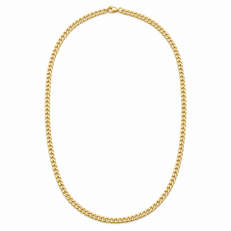 Necklace Curb Link Lobster clasp 10ky 4mm 28" 15.11g 126082031