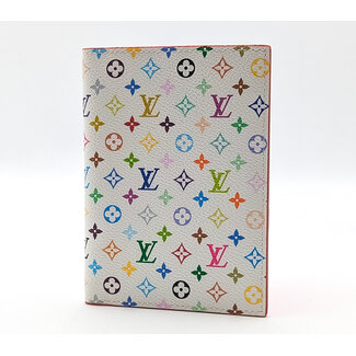 Passport Cover Louis Vuitton Takashi Murakami Monogram Multicolor Passport Cover White M14178 126085011