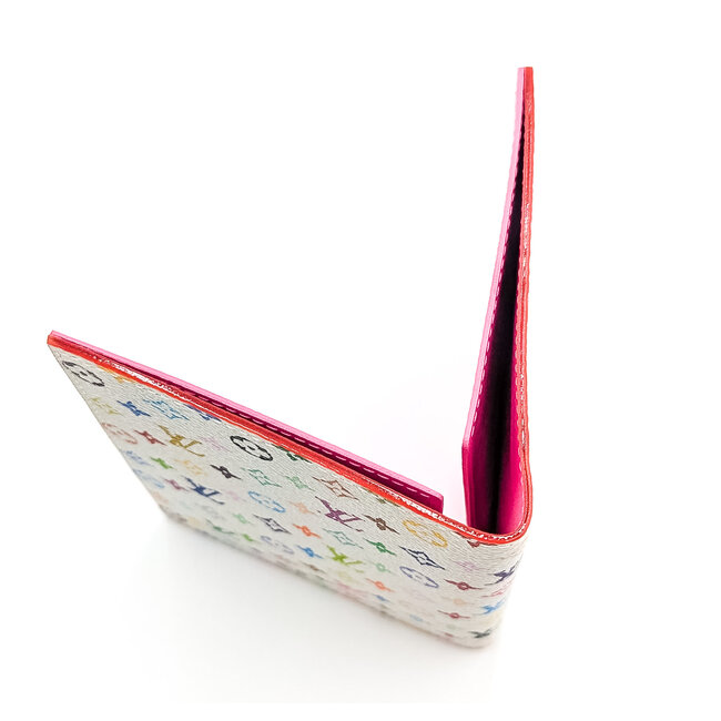 Passport Cover Louis Vuitton Takashi Murakami Monogram Multicolor Passport Cover White M14178 126085011
