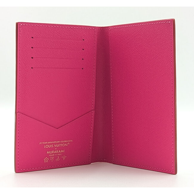 Passport Cover Louis Vuitton Takashi Murakami Monogram Multicolor Passport Cover White M14178 126085011