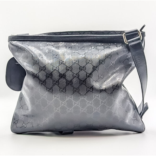 Handbag Gucci GG Imprime Web Stripe PVC Shoulder Bag Black 269379 126085003